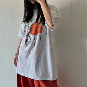 90's work camp print T-shirt