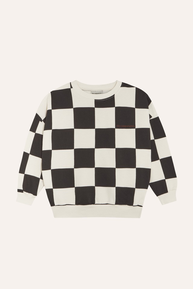 送料無料 the campamento/Checked Sweatshirt