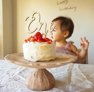 【即納】木製お誕生日トッパー　1歳　2歳　3歳