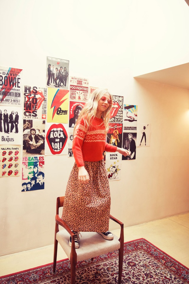【piupiuchick】JACQUARD SWEATER|RED