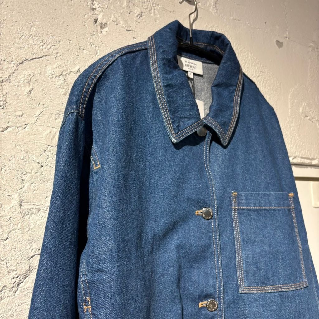 MAISON KITSUNE メゾンキツネ 26SS Denim Cropped Jacket デニム