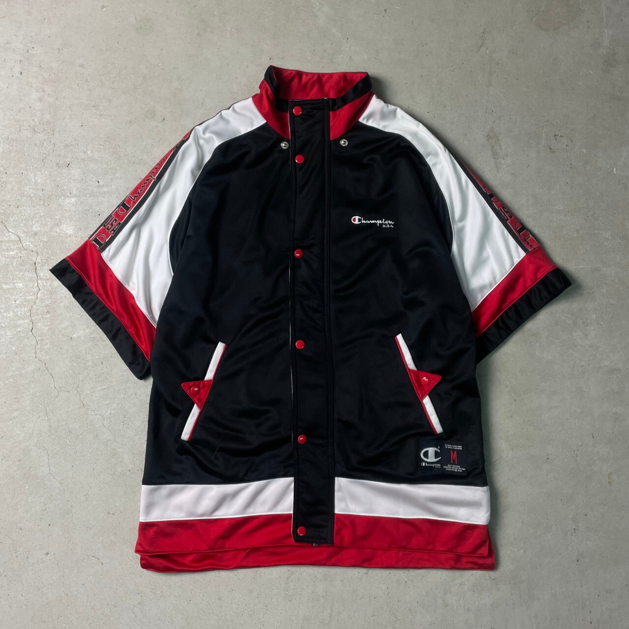 Champion チャンピオン 半袖 サイドライン ジャージ トラック 