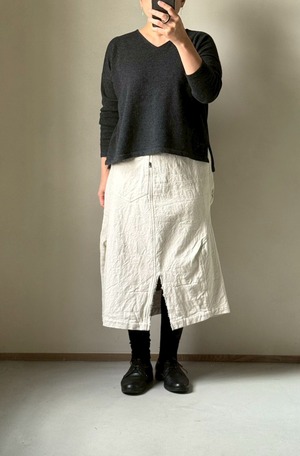 57) deniime 360° サイズ１　変わり織/白 　玉木新雌 tamaki niime