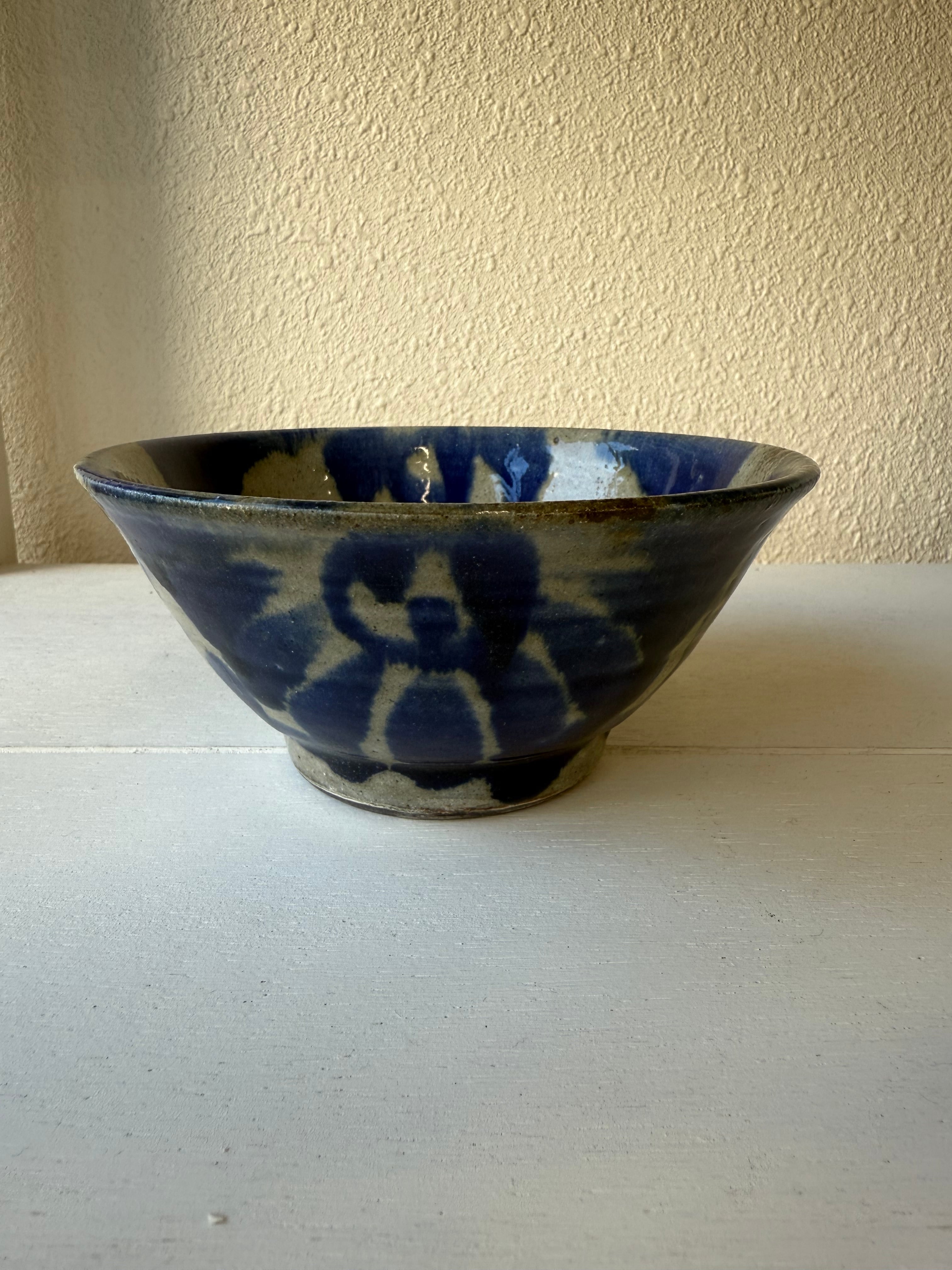 横田屋窯 4.5寸 まかい コバルト