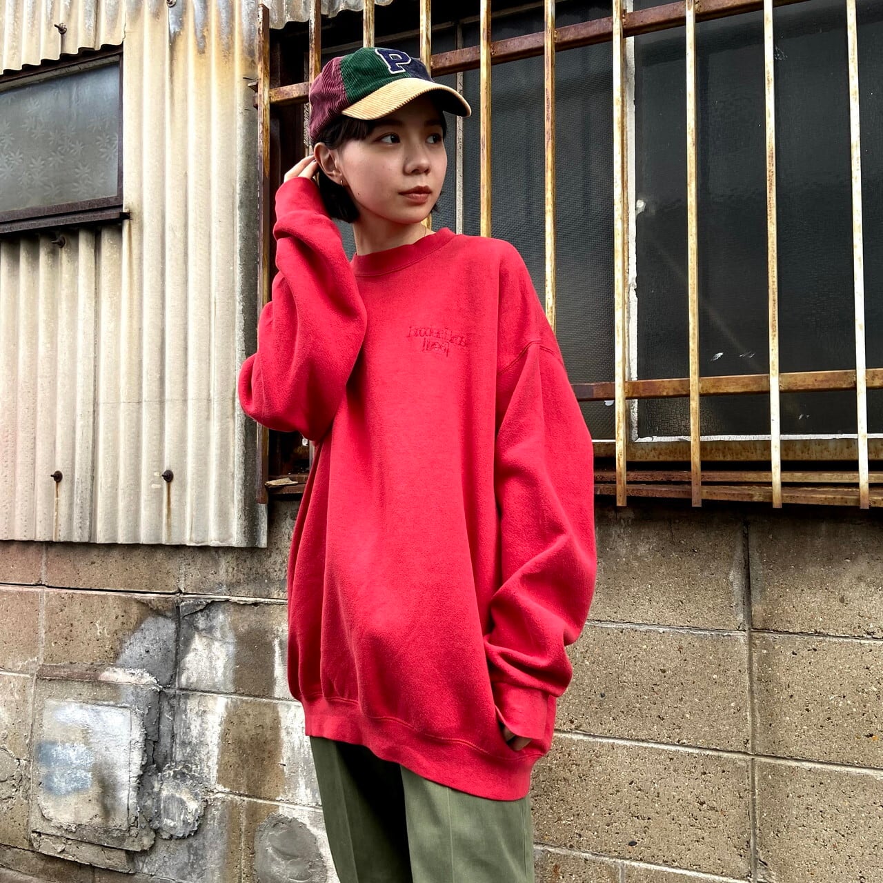 ビッグサイズ 90年代 USA製 Lee リー Broder Bros 企業ロゴ 刺繍 