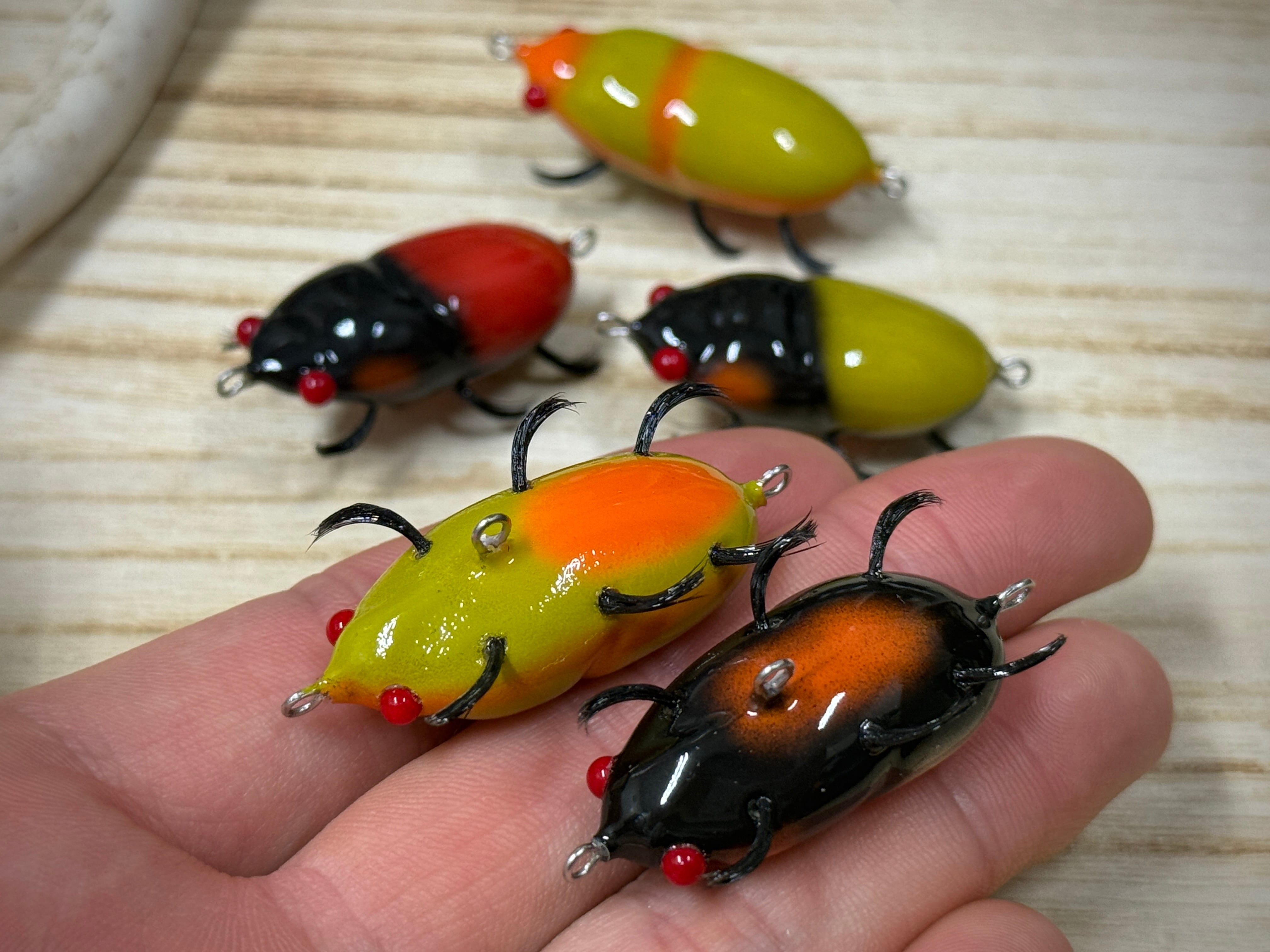 新色有】田中擬似餌 クワガタ【ハンドメイド虫ルアー】 | Fishing