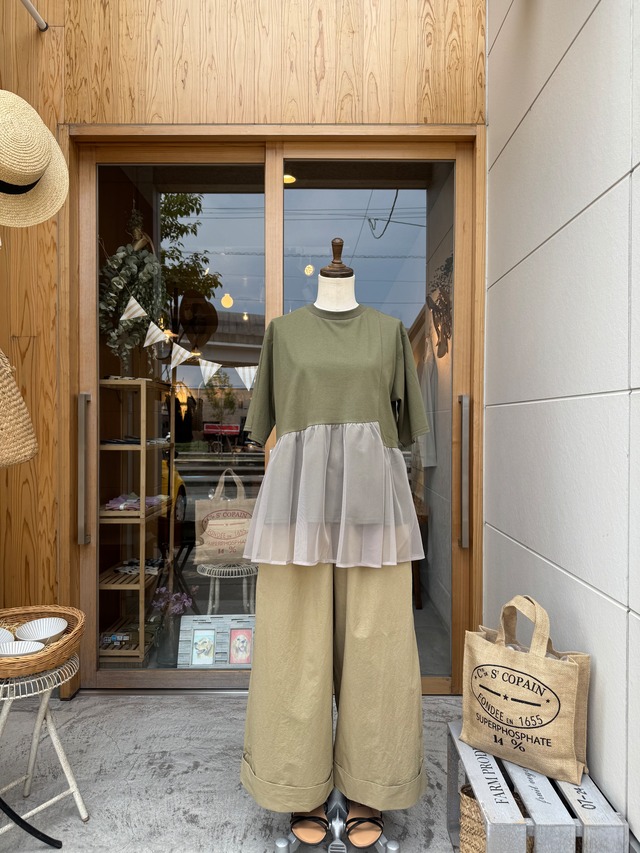 HEAVENLY ワッシャーダブルワイドパンツ