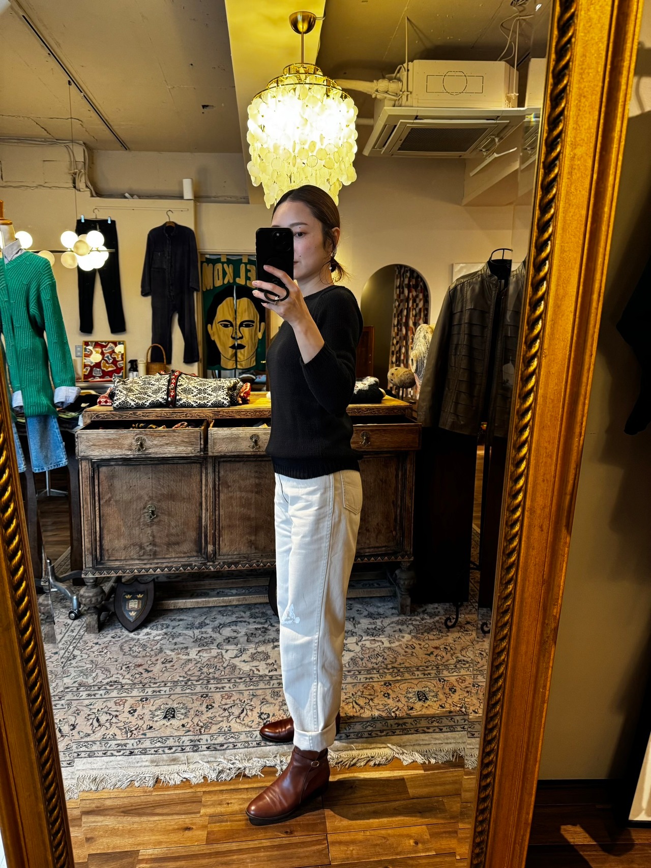 CLAUDIE PIERLOT Black Cotton Knit Sweater