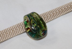 ガラス製帯留め