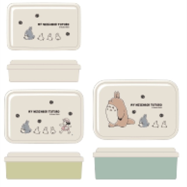 となりのトトロ入子式シール容器3P/行進(6107608)