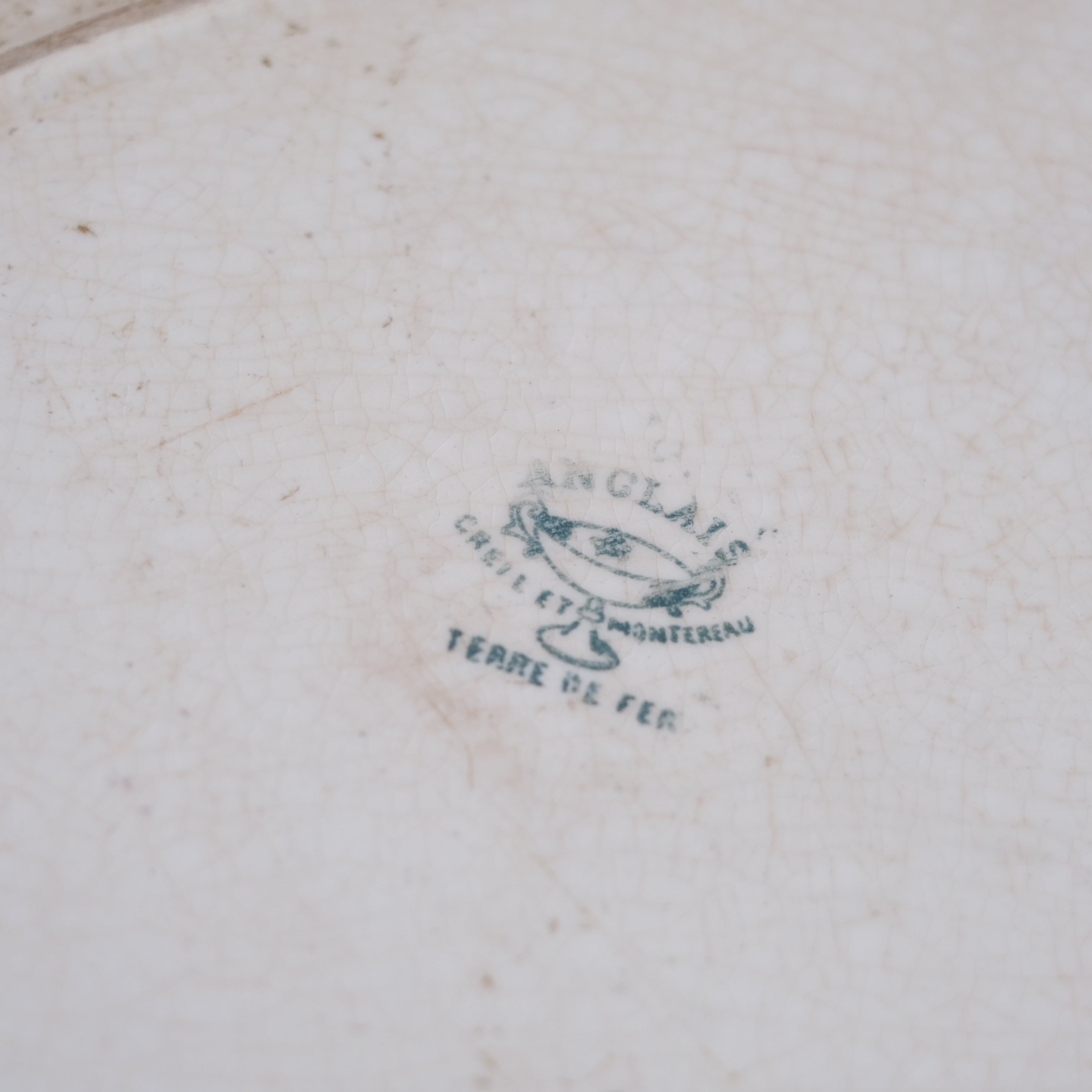 Creil Et Montereau / oval plate クレイユモントロー窯 / オーバル
