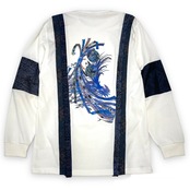 【tshirts129】Msize KIMONO T-SHIRTS white