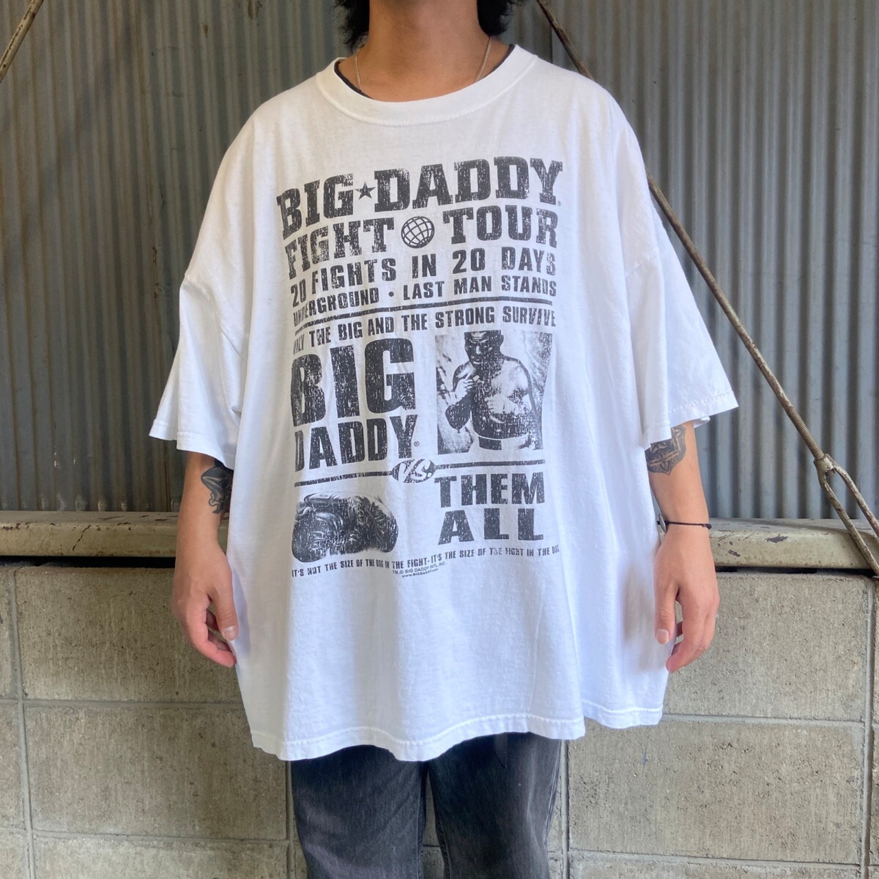スーパービッグサイズ BIG DADDY リディックボウ ボクシング Tシャツ 
