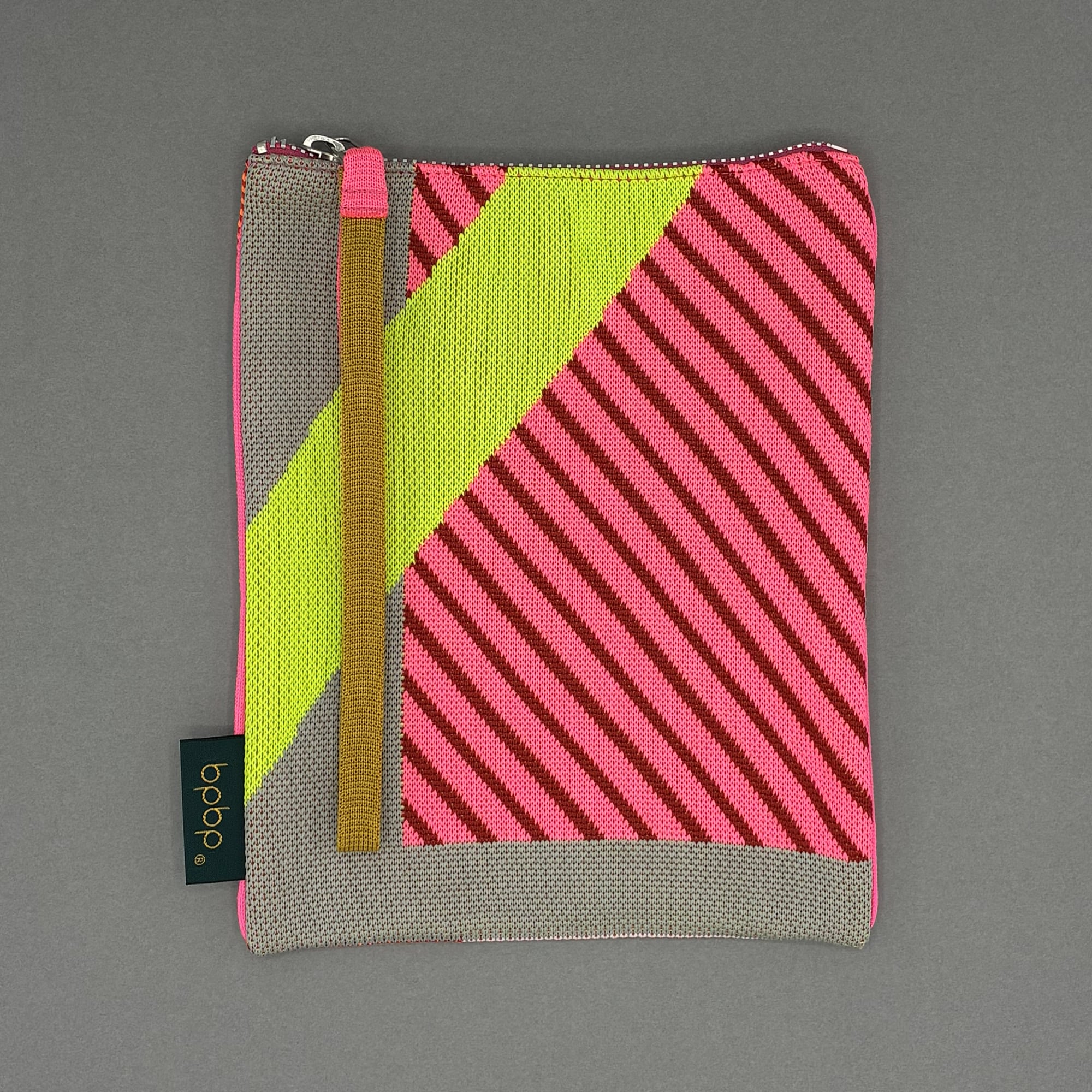 MASARU SUZUKI】鈴木マサル PIPING HAND STRAP KNIT BAG COLOR ROLL