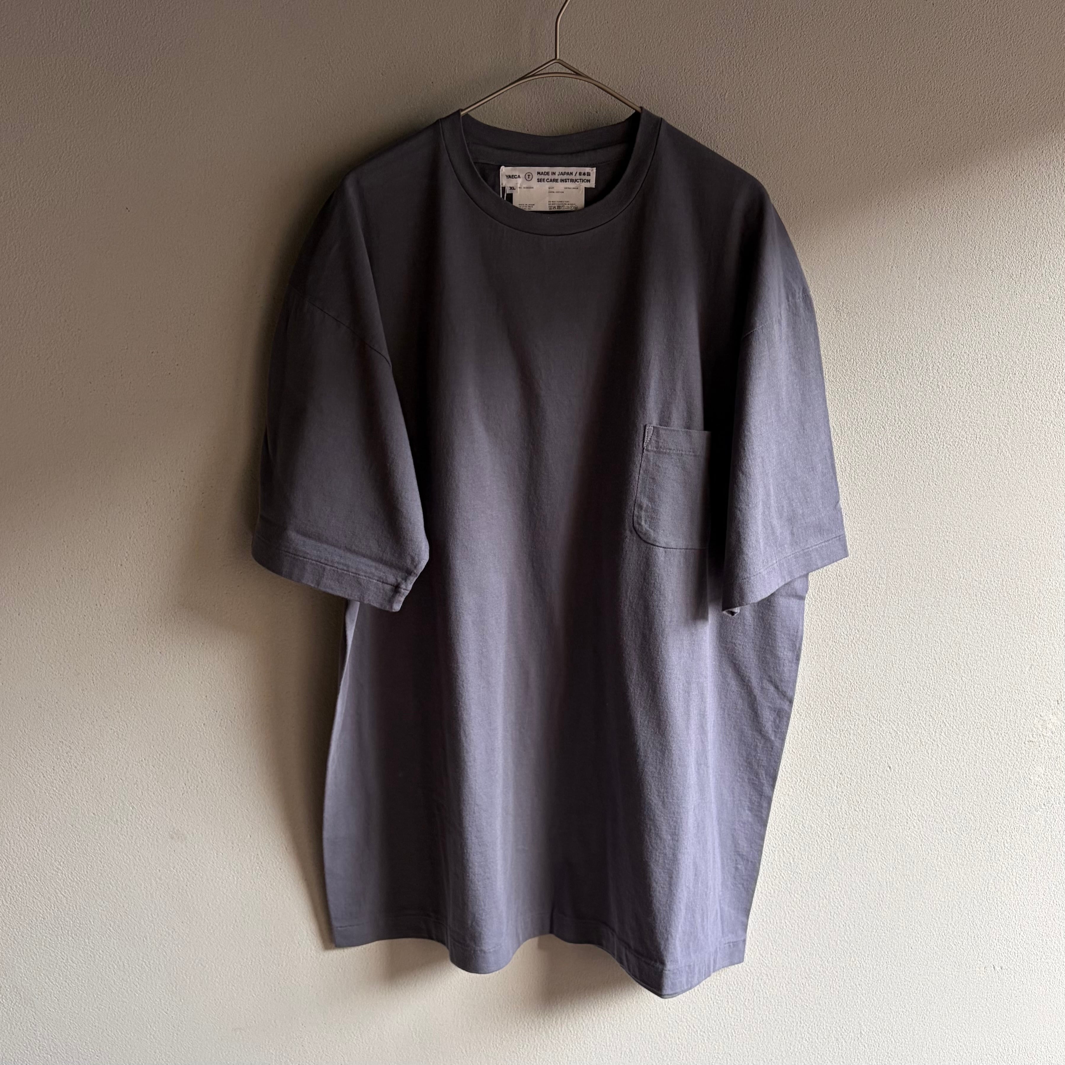 YAECA/ヤエカ Densely Knit T-Shirt with Pocket 度詰めTシャツ ポケット付き NAVY #31061006 MEN