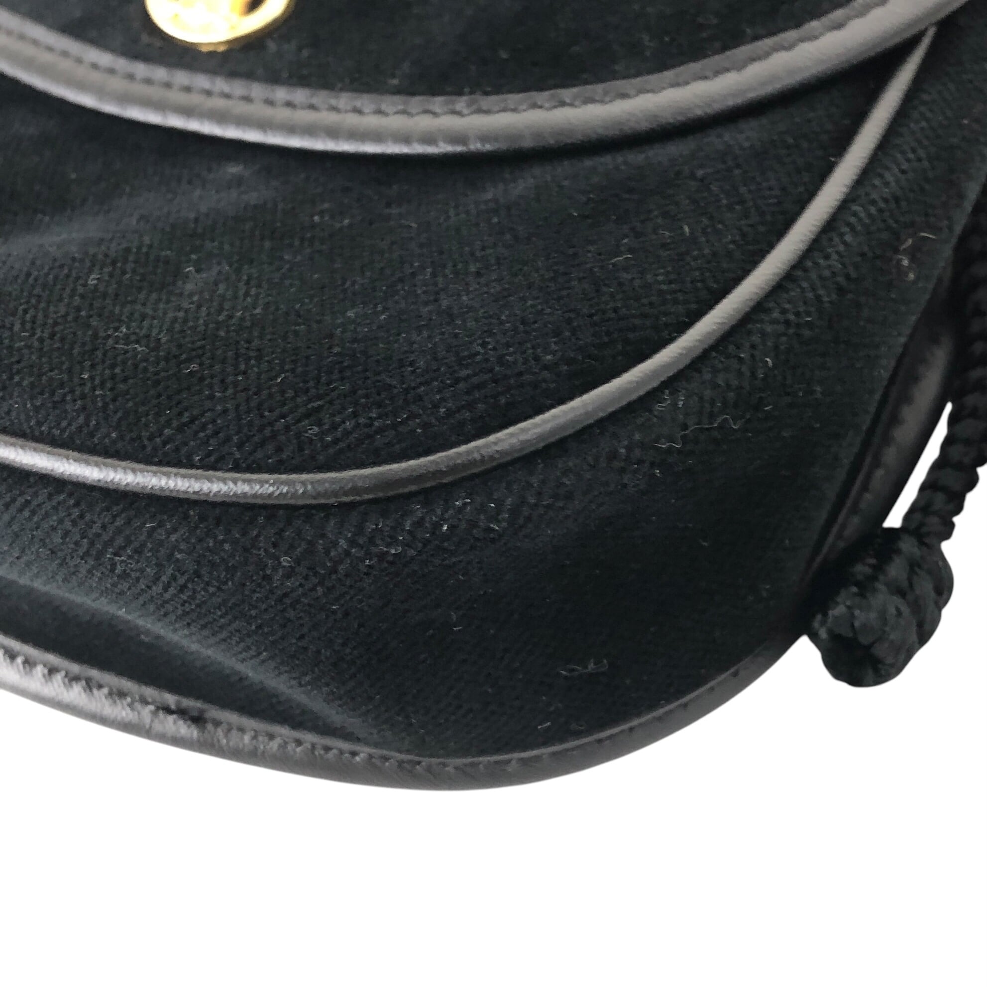 ★CELINE セリーヌ   ショルダーバッグ ブラック ブラゾン タッセル ベロア ミニバッグ 55w28w CELINE セリーヌ ショルダーバッグ ブラック ブラゾン タッセル ベロア