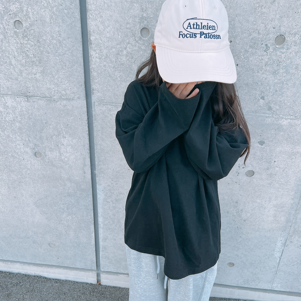 over long tee /black