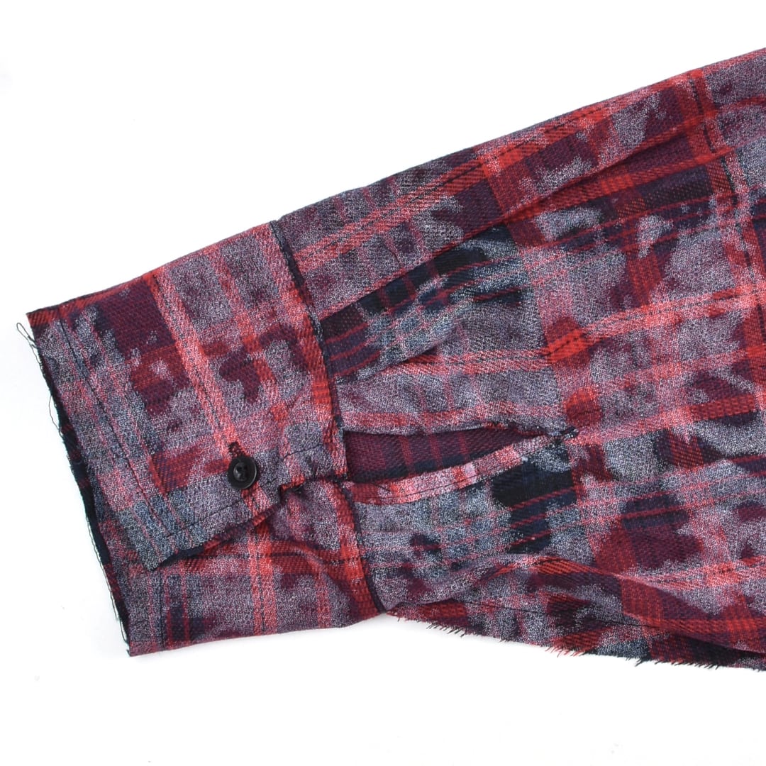 新作】DirtyダメージチェックBIGシャツ | VOLCAN&APHRODITE