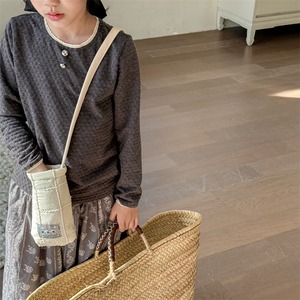 春チェック柄ボトムスインナー2色