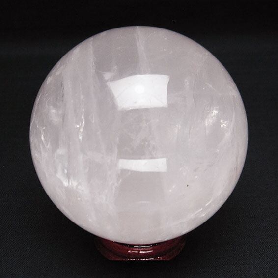 ミルキークォーツ 丸玉 71mm ピンク 一点物 151-5965