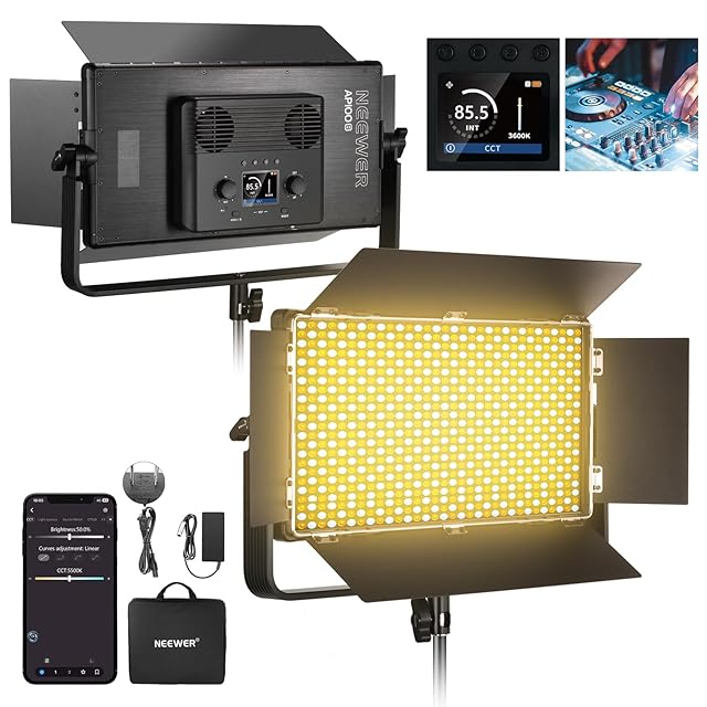 NEEWER CB300C 300W RGB LED撮影用ライト COBビデオライト スタジオ