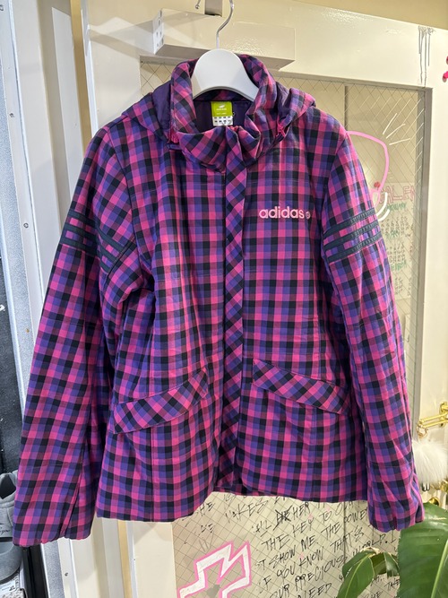 adidas check jacket