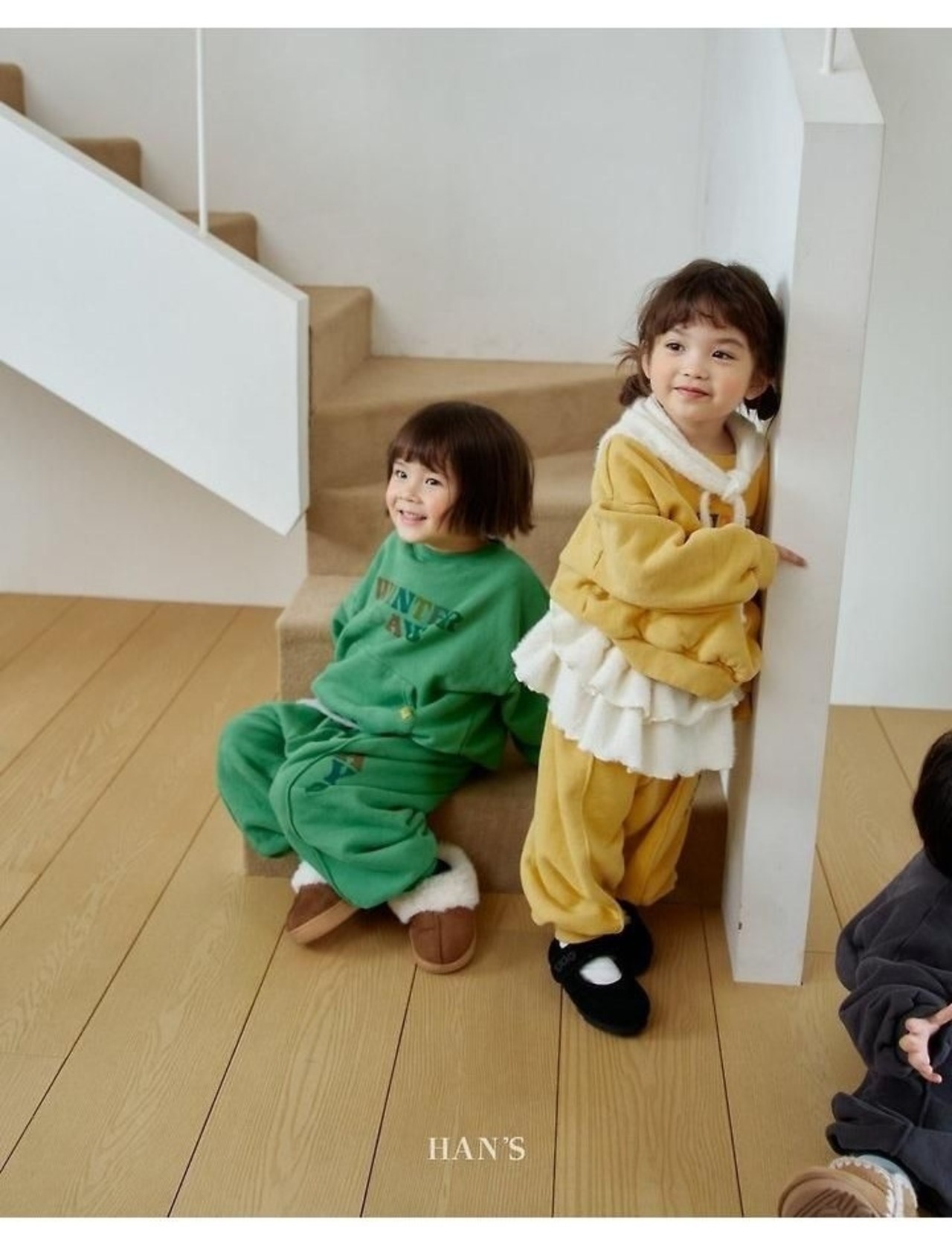 ハンス / Hans / ウィンターデイパンツ / 韓国子供服 / キッズ / 26winter〖取寄〗*XXS~JS*