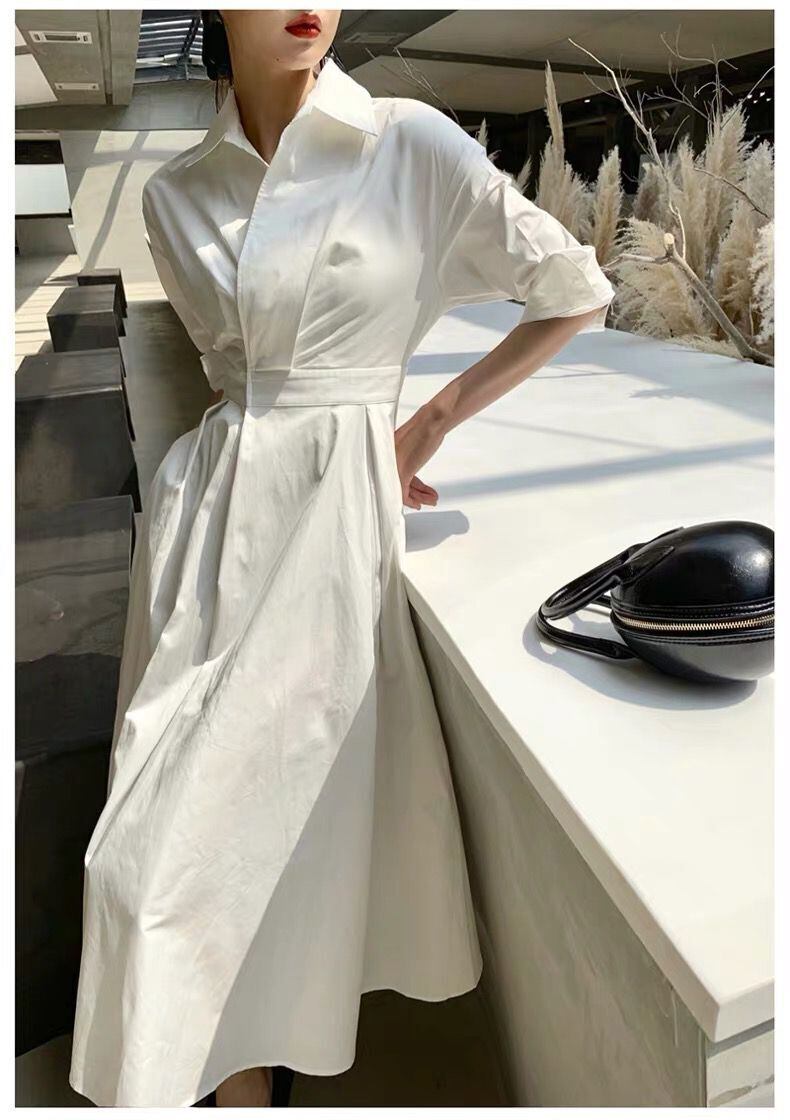 ウエストマーク クラシカル ワンピース フレアワンピース ロング ロング丈 マキシ マキシ丈 アンクル丈 袖あり 長袖 襟付き スタンドカラー フレア Aライン 切り替えデザイン かわいい 大人可愛い きれいめ シンプル カジュアル 大人 上品 おしゃれ 大人女子 こなれ感 ウエストマーク クラシカル ワンピース フレアワンピース ロング