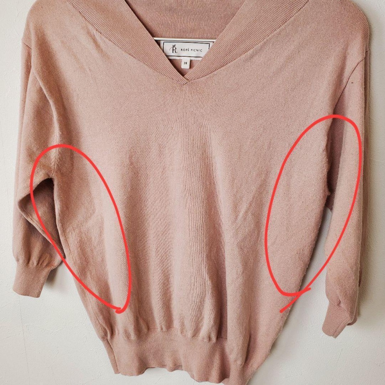 【USED】Rope Picnicピンクセーター　春デート　通勤通学お出かけ　ロペピクニック
