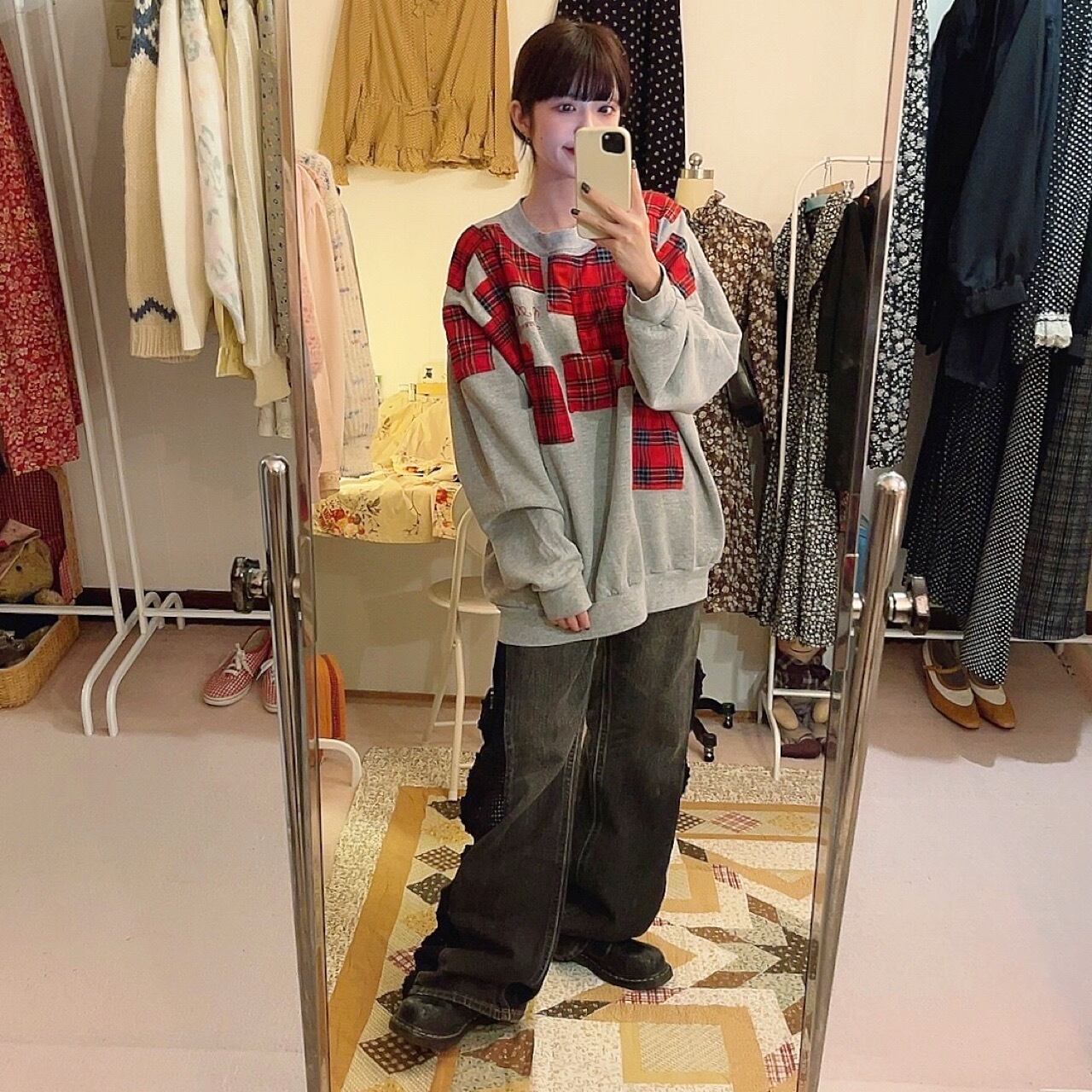 remake : rubble check block sweat