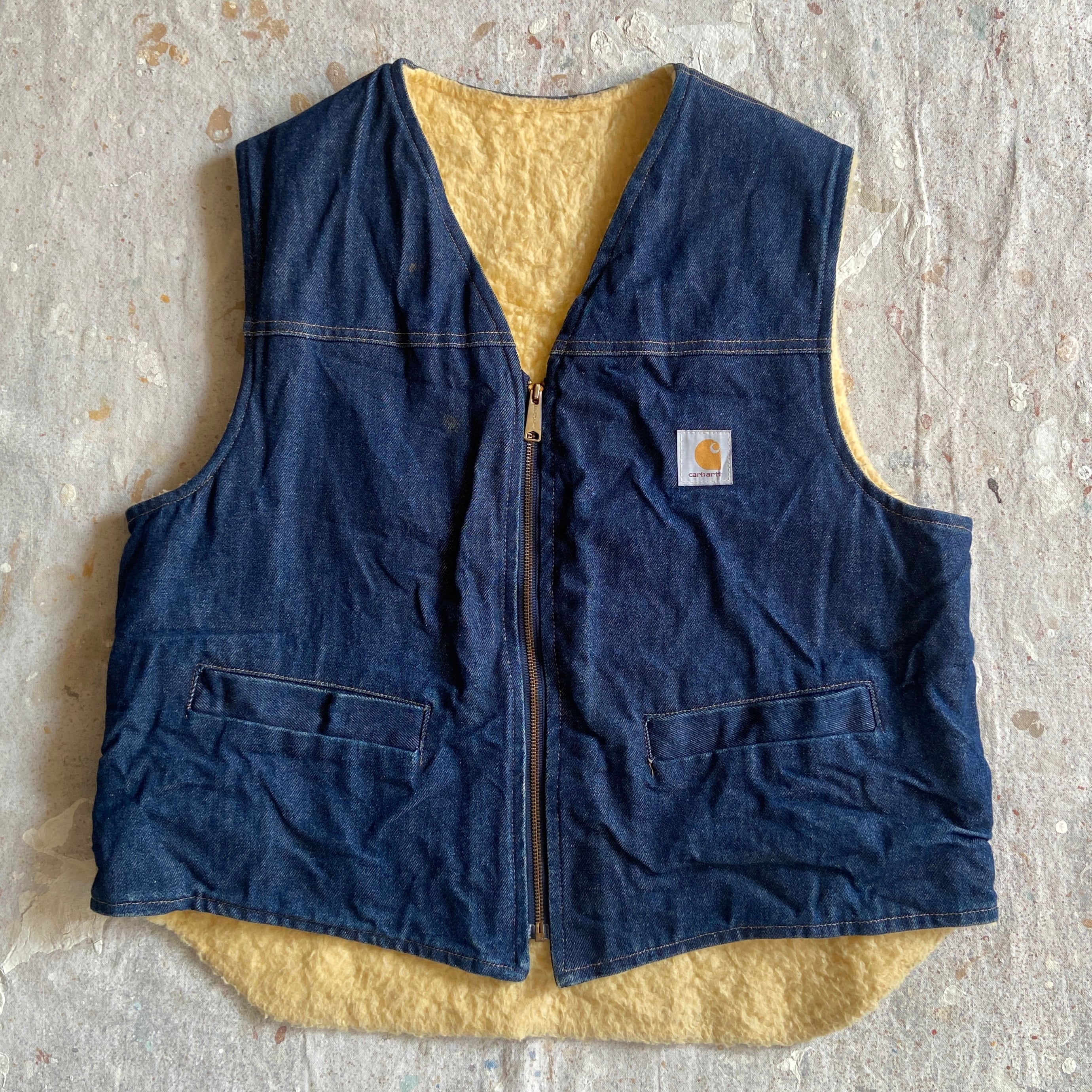 Carhartt Denim Fleece Vest XL位 G094