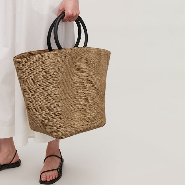 ring handle basket bag