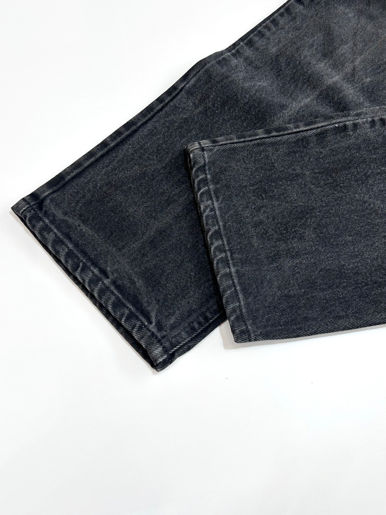 90s Lee 200 "BLACK" DENIM PANTS MADE IN USA Size W38L32→W38L31.5