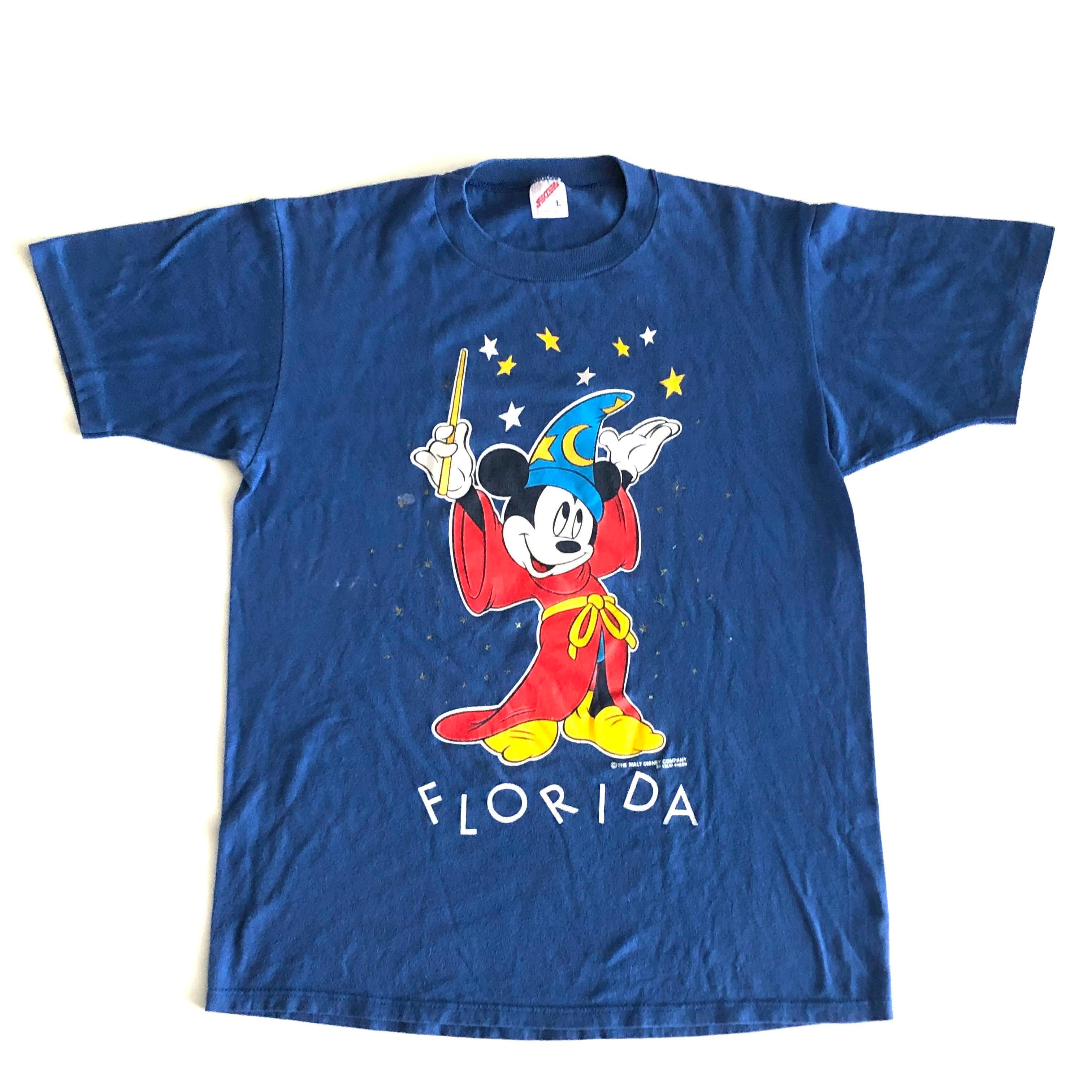 両面プリント　ディズニーヴィンテージキャンプTシャツ　ネイビーXL ビンテージ