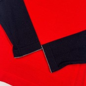 MACPHEE マカフィー 切替 デザイン ハイゲージ  ウール ニット セーター 1/マルチ レディース