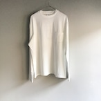 YAECA / ヤエカ　クルーネックTシャツ　半袖　ポケット付き　＃84011 WHITE