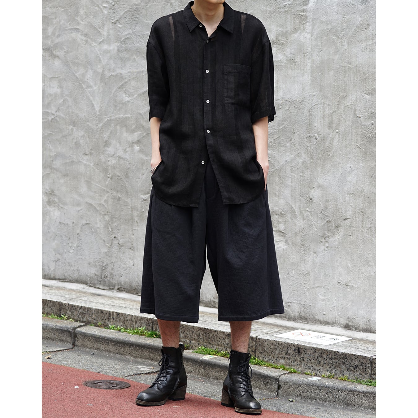 Nomàt] (ノマット) N-LE-B-01 S/S Shirt/Linen Stripes | Clique Tokyo