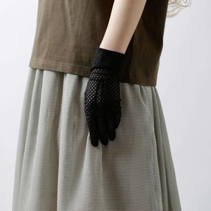 MESH GLOVES -BLACK-