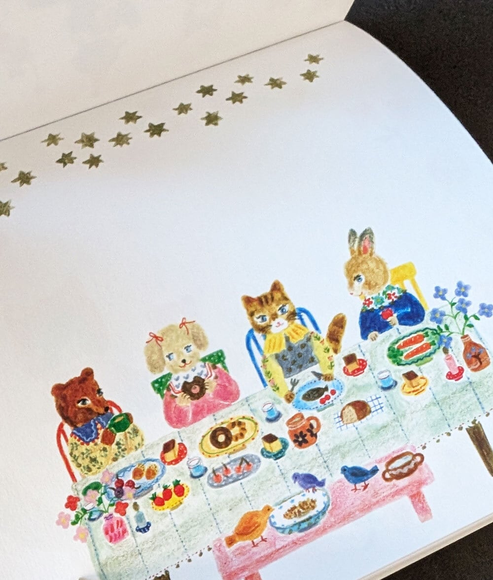 AikoFukawa布川愛子 メモ帳 ブロックメモ Little fluffy friends