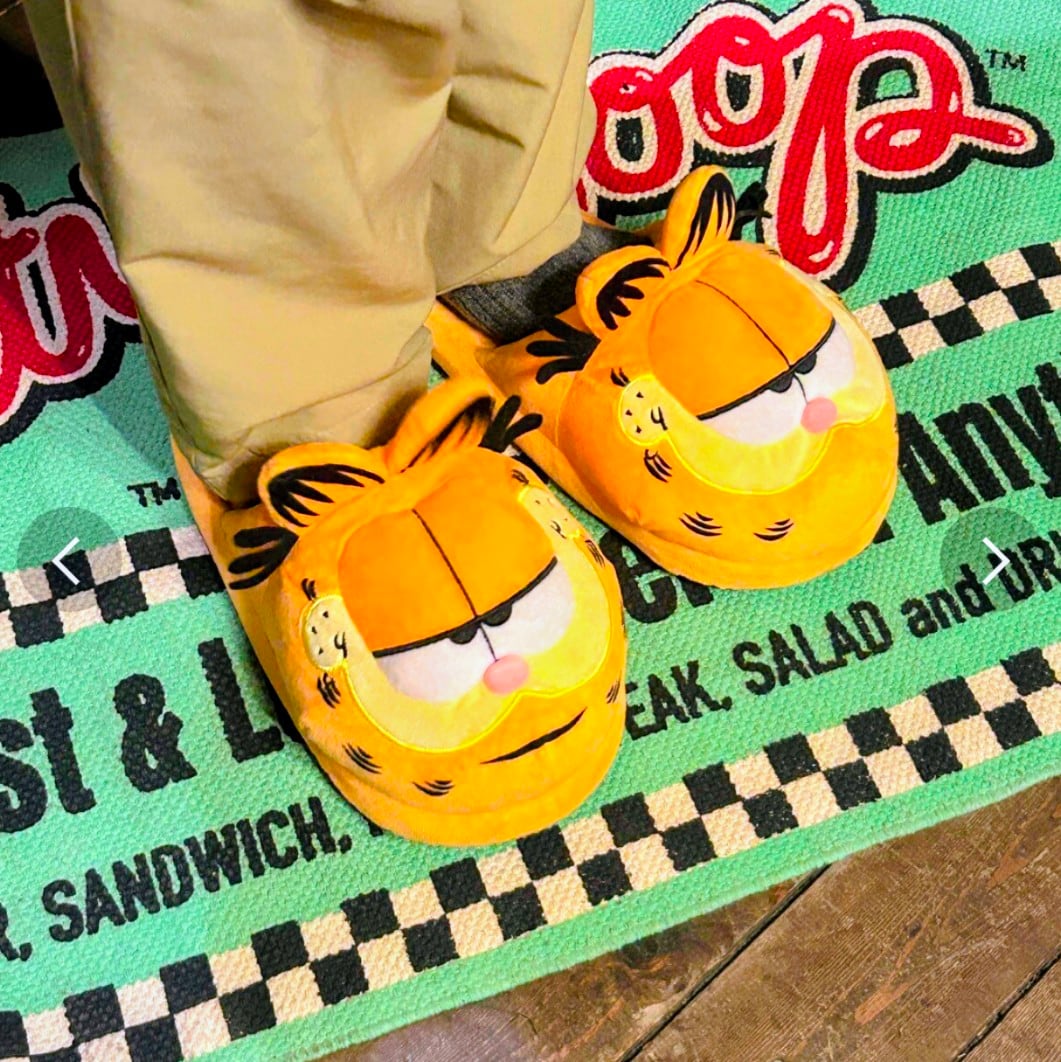 ふわふわ♡あったか〜い♡♡【 Garfield ( ガーフィールド ) 】 GARFIELD PLUSH SLIPPER / ガーフィールド プラッシュスリッパ〚アメリカン雑貨 アメトイ〛