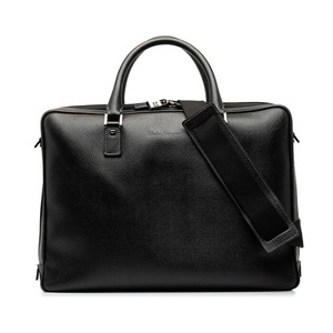 サルヴァトーレフェラガモ ビジネスバッグ ブリーフケース ショルダーバッグ 2WAY EO-24 7201 ブラック レザー メンズ Salvatore Ferragamo 中古