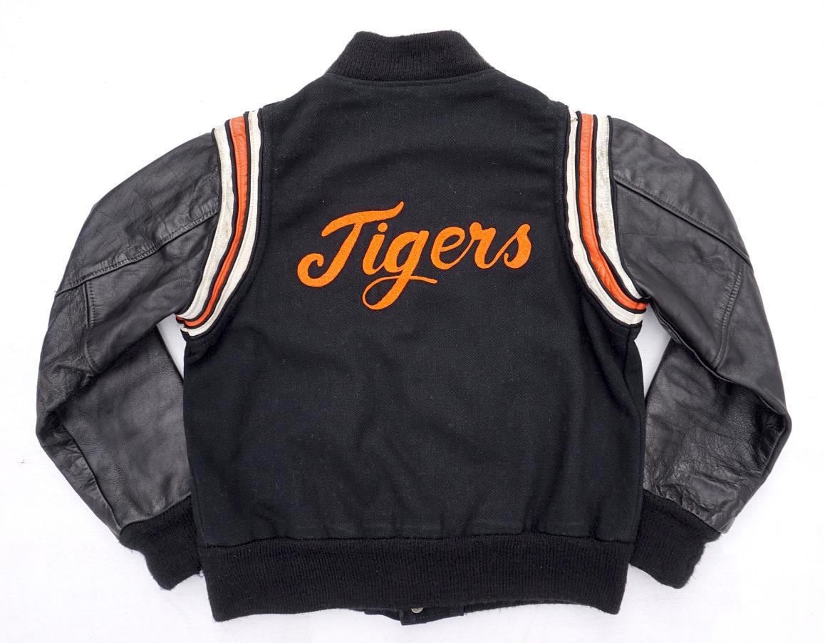 1960's [KAYE BROS.] Tigers メルトン×レザー アワードジャケット