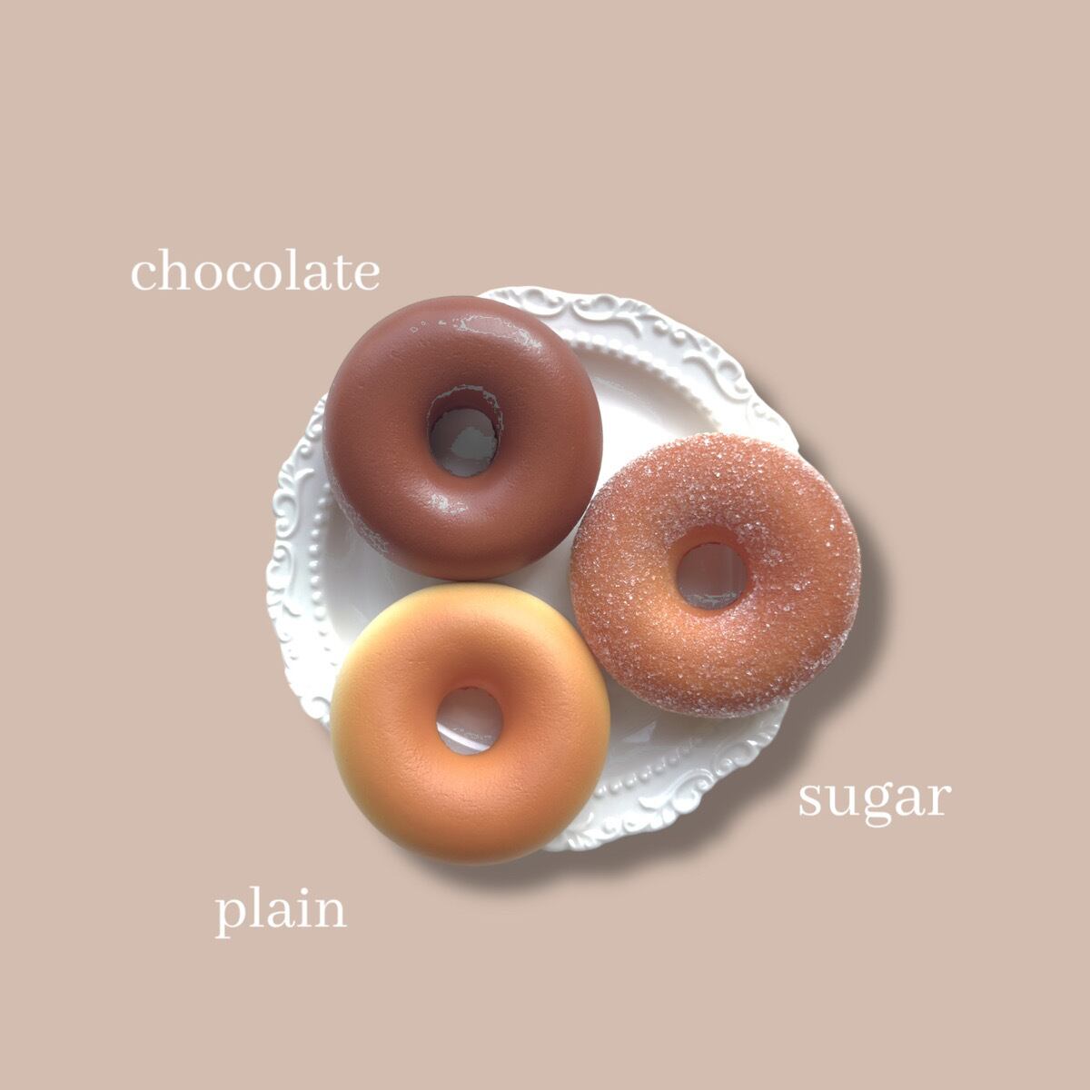 即納” fake Donuts[3type/1pcs]: フェイクドーナツ お菓子 おままごと