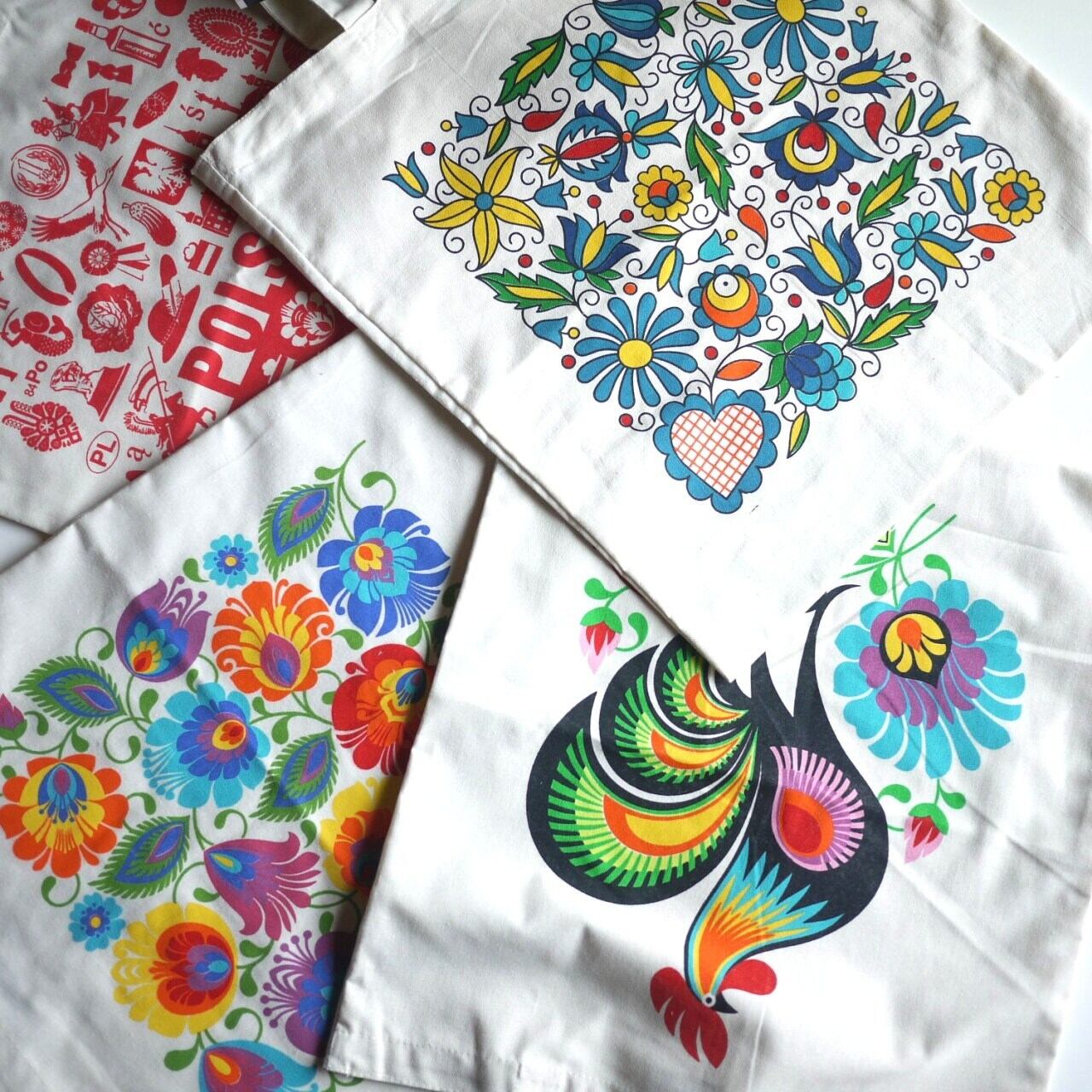 POLSKA フォークアート エコバッグ ポーランド