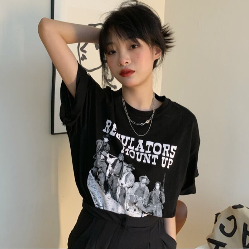 スタンダードTシャツ サマールーズ レトロ 夏物 YY-ファッション46241893531