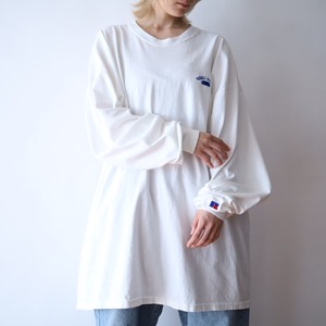 " RUSSELL " logo print design L/S cut & sewn