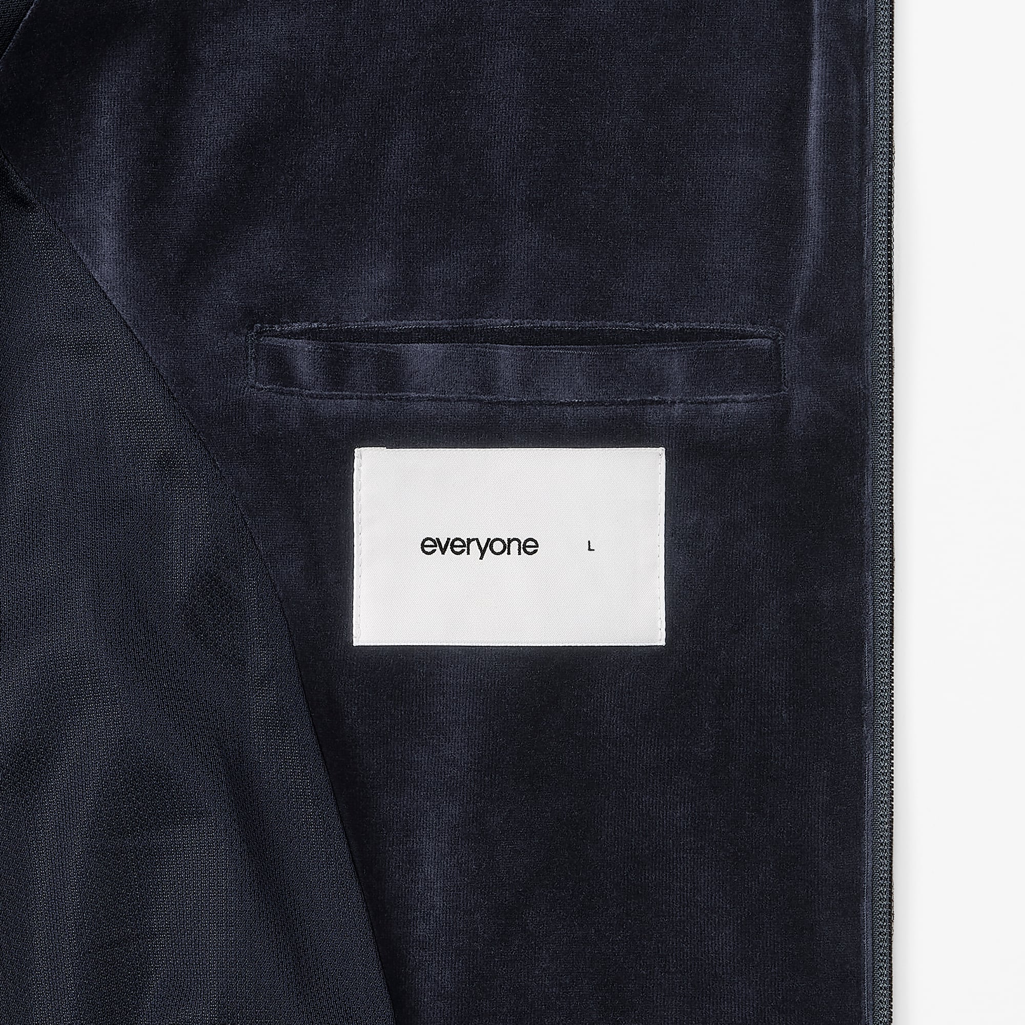 everyone cotton velours track jacket (NAVY) | everyone
