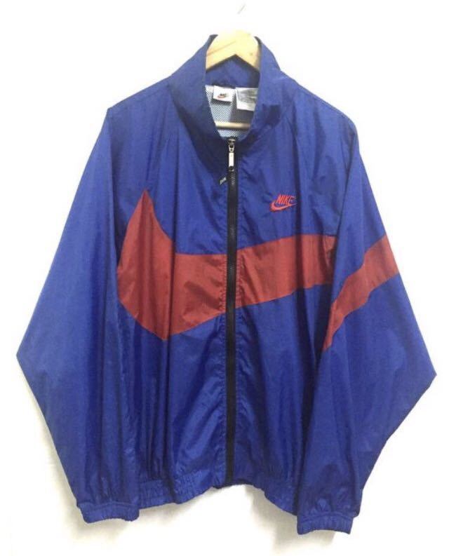 NIKE ナイキ ナイロンジャケット  ビッグスウォッシュ  90s ビンテージ