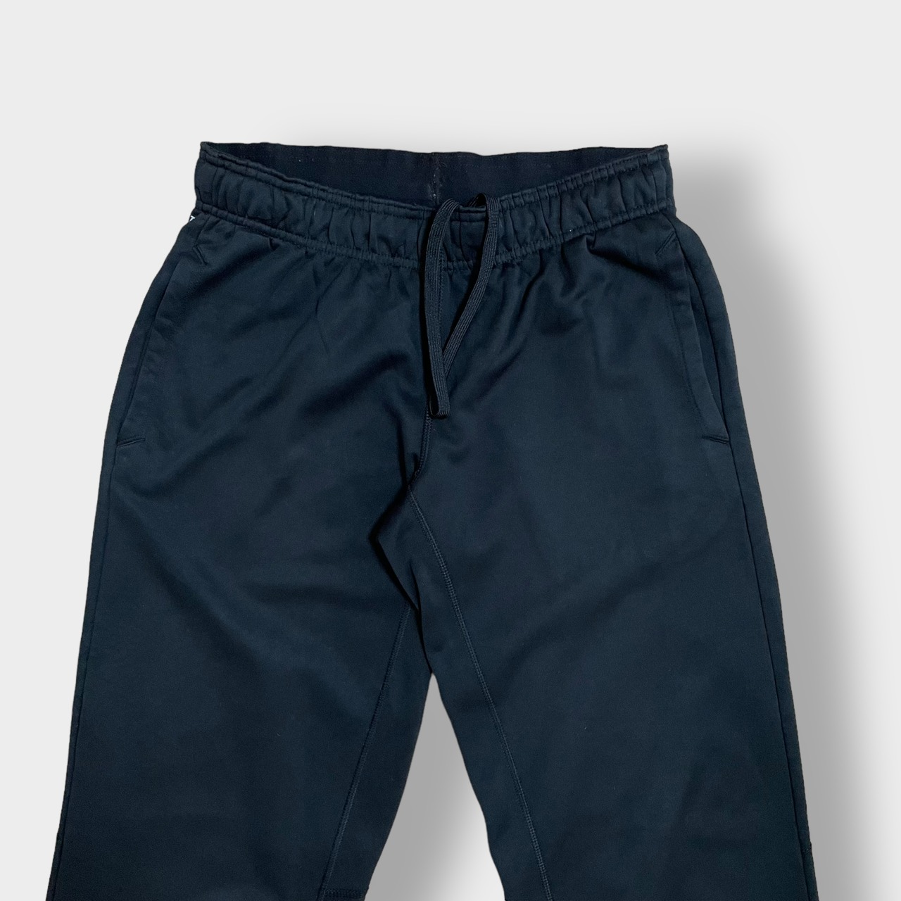 NIKE トラックパンツ ジャージ トレーニングパンツ 裾チャック THERMA-FIT 黒 S ナイキ 古着