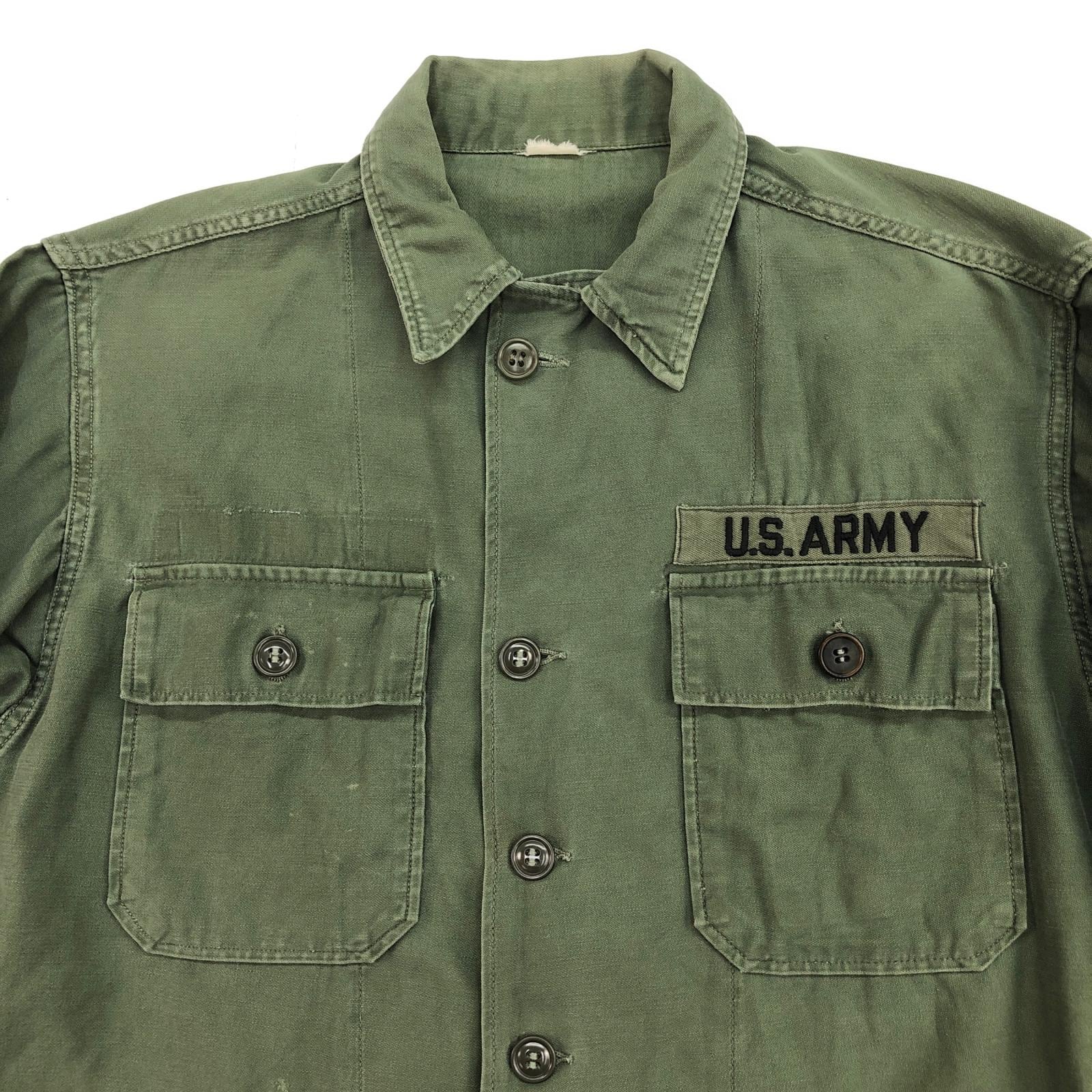 U.S.ARMY 50−60年代 USA製 OG-107 ユーティリティシャツ UTILITY